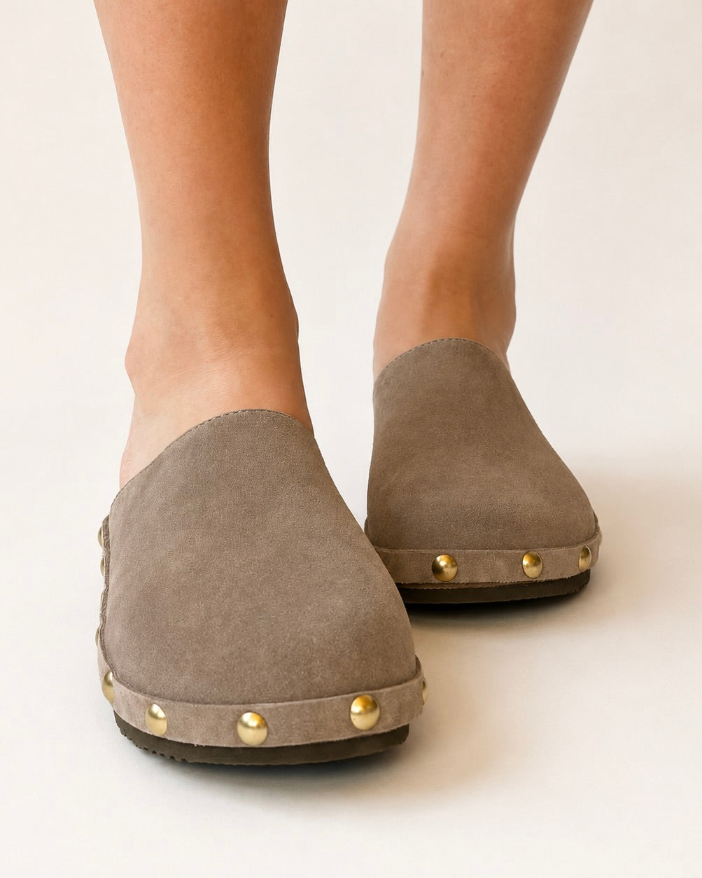 Ella | Taupe Suede Studs