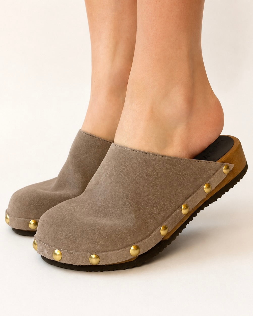 Ella | Taupe Suede Studs