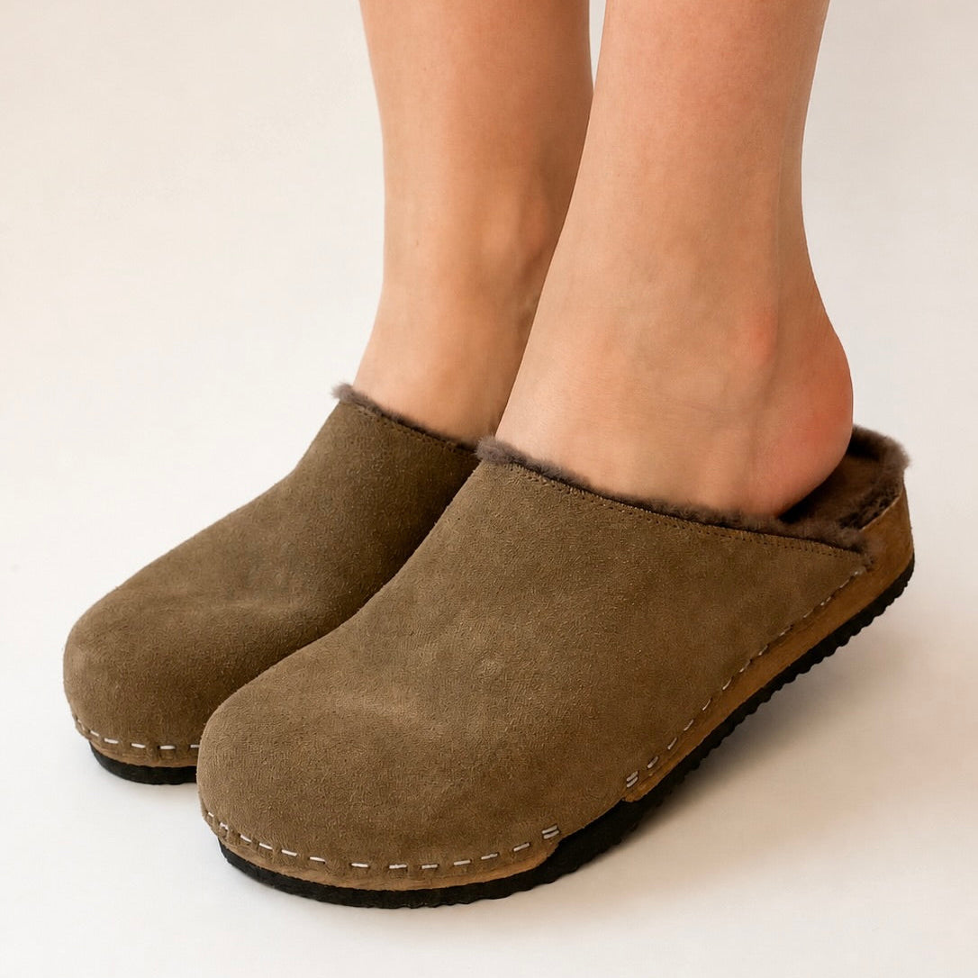 Ella | Umber Suede x Pure Lambswool