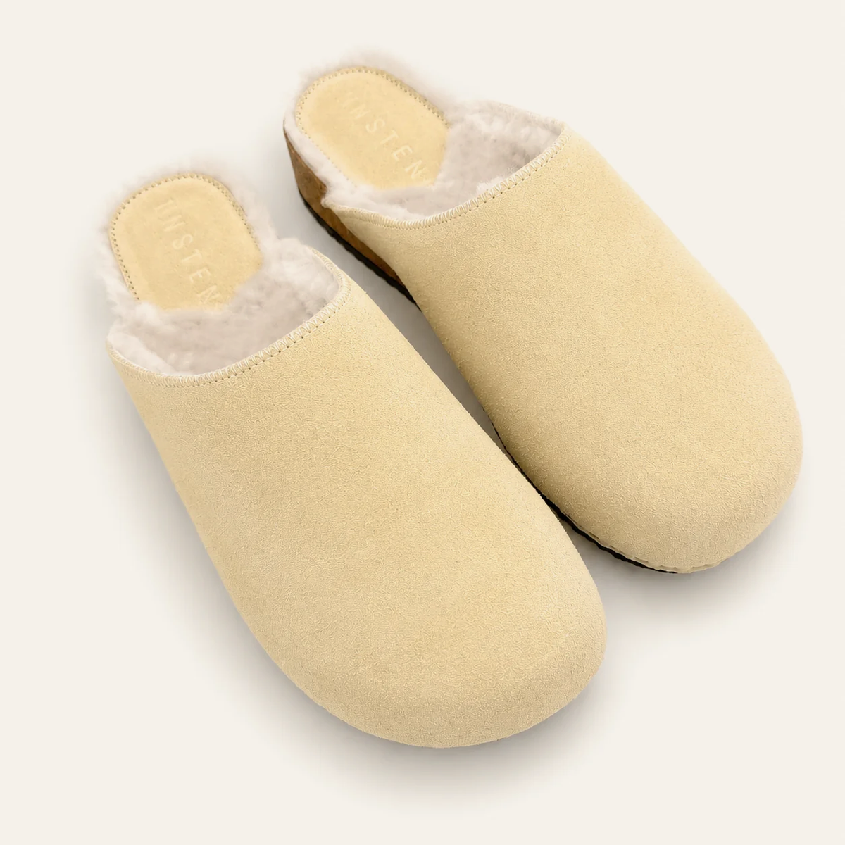Ella | Beige Suede x Pure Lambswool