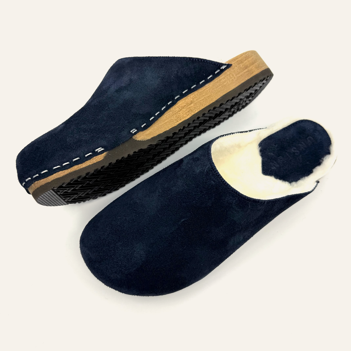 Ella | Midnight Navy Suede x Pure Lambswool