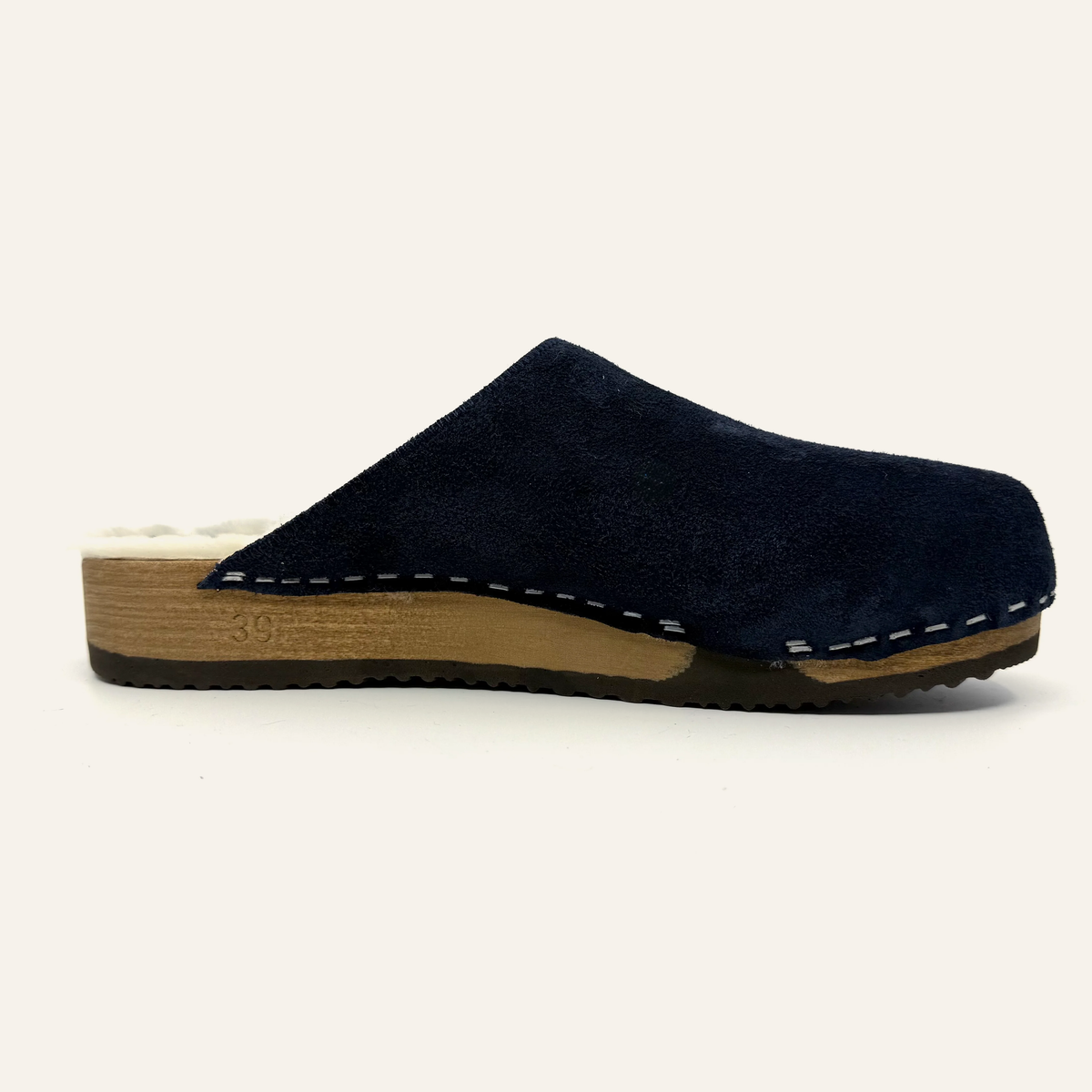 Ella | Midnight Navy Suede x Pure Lambswool