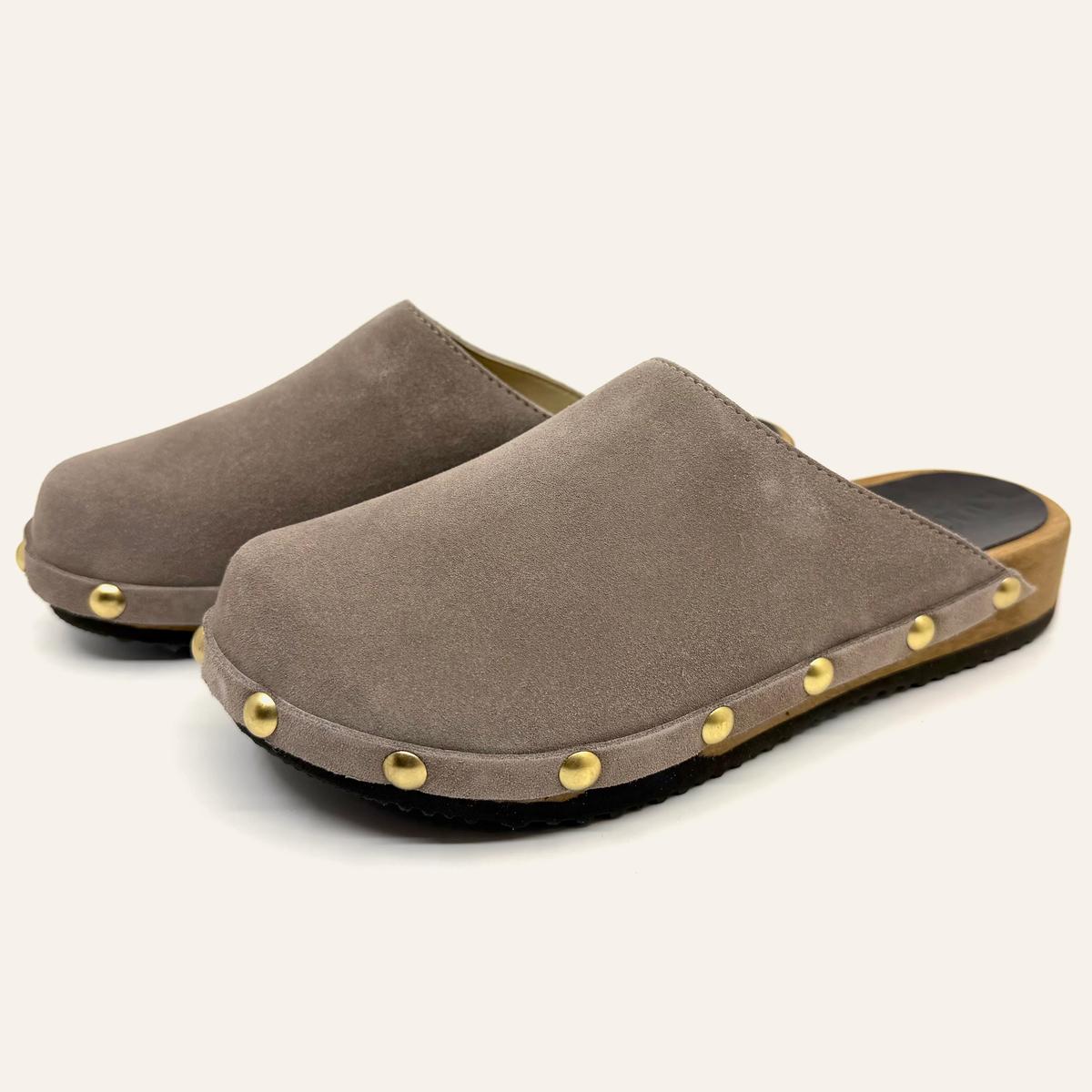 Ella | Taupe Suede Studs