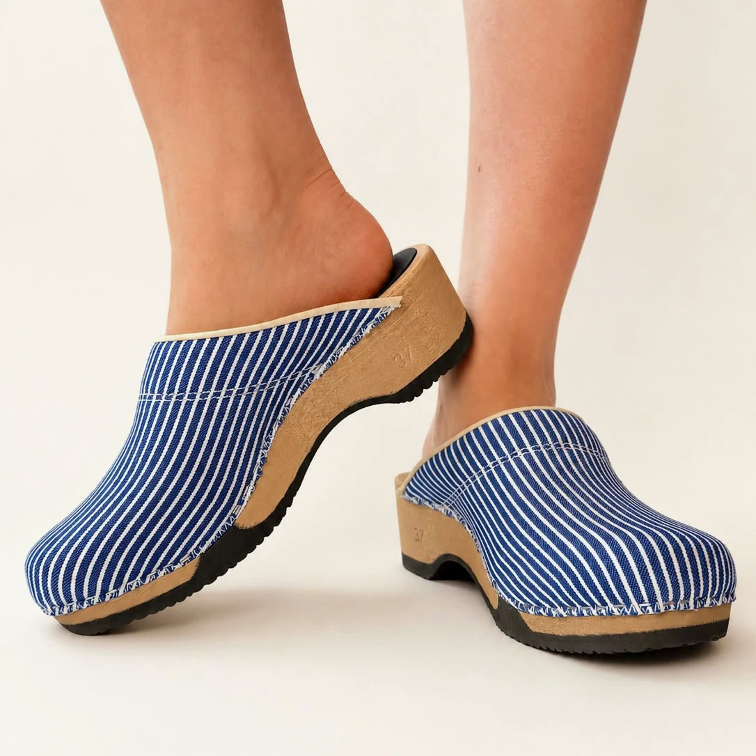 Embla | Cobalt Denim Stripes