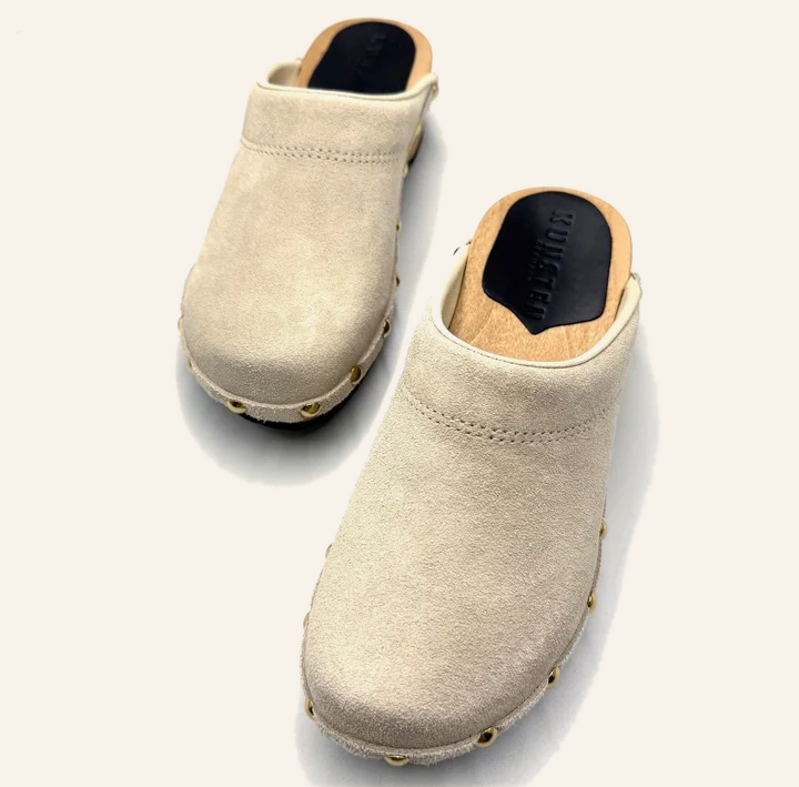 Embla | Sand Suede Studs