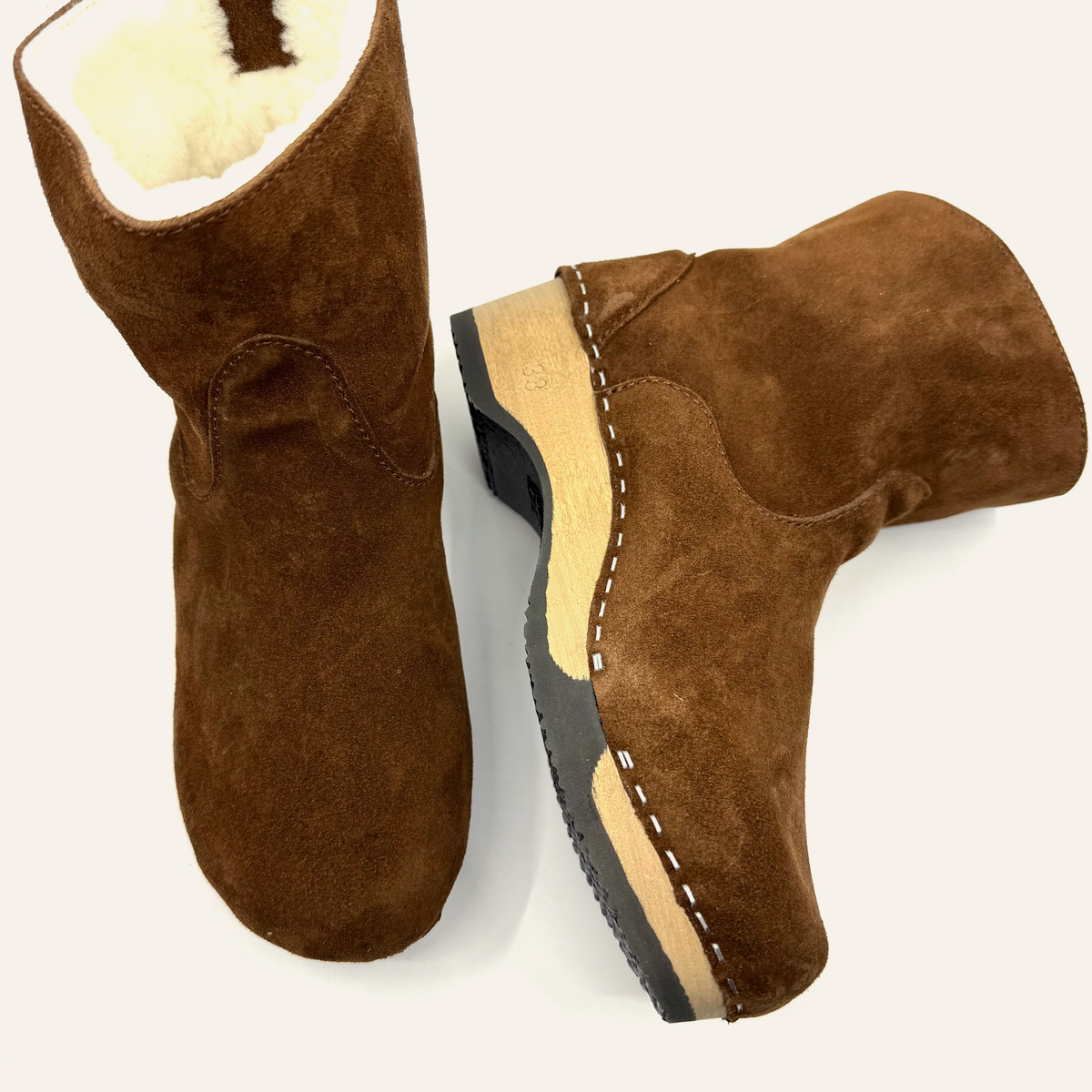 Holly | Chocolate Suede x Pure Lambswool