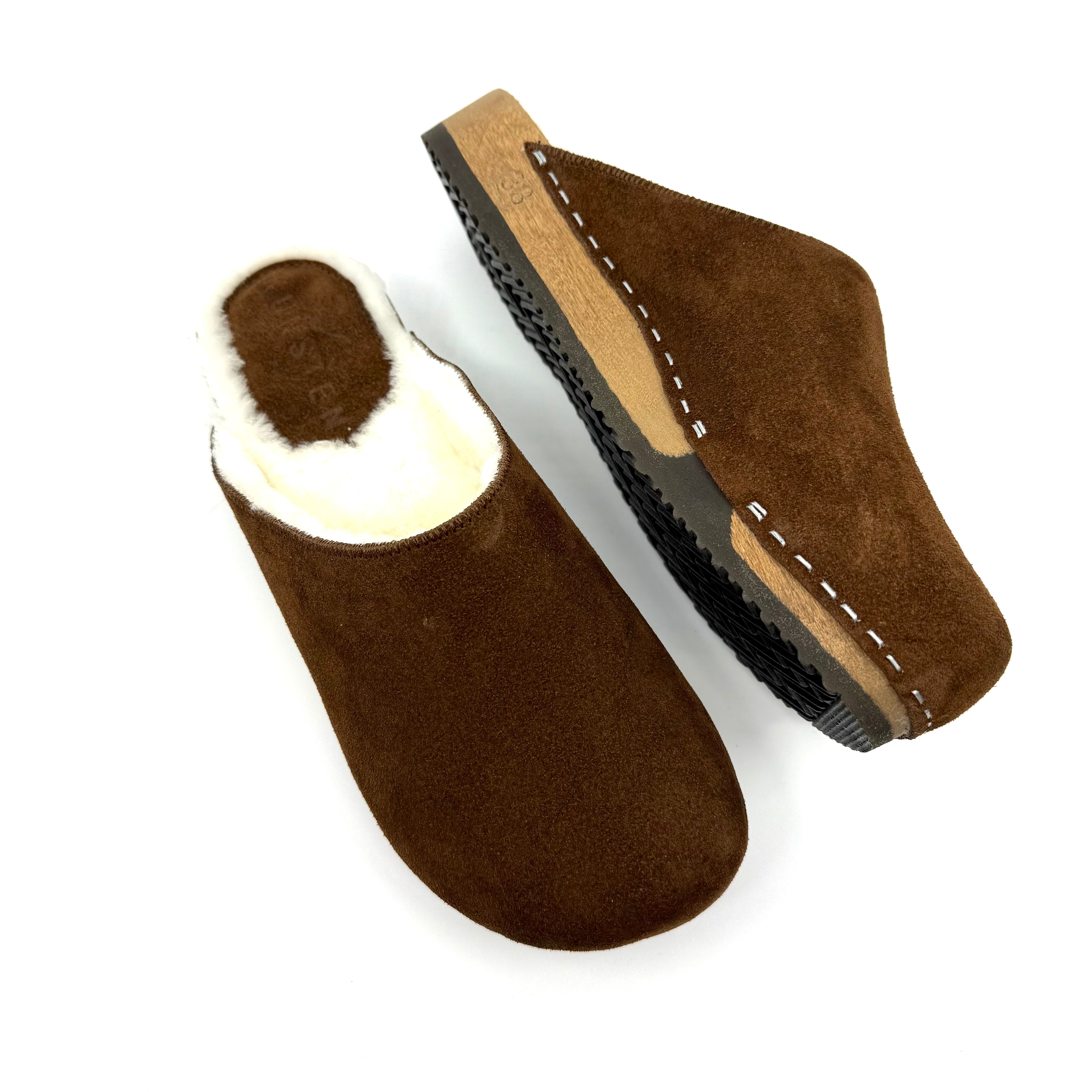 Ella I Chocolate Suede x Lambswool Shearling