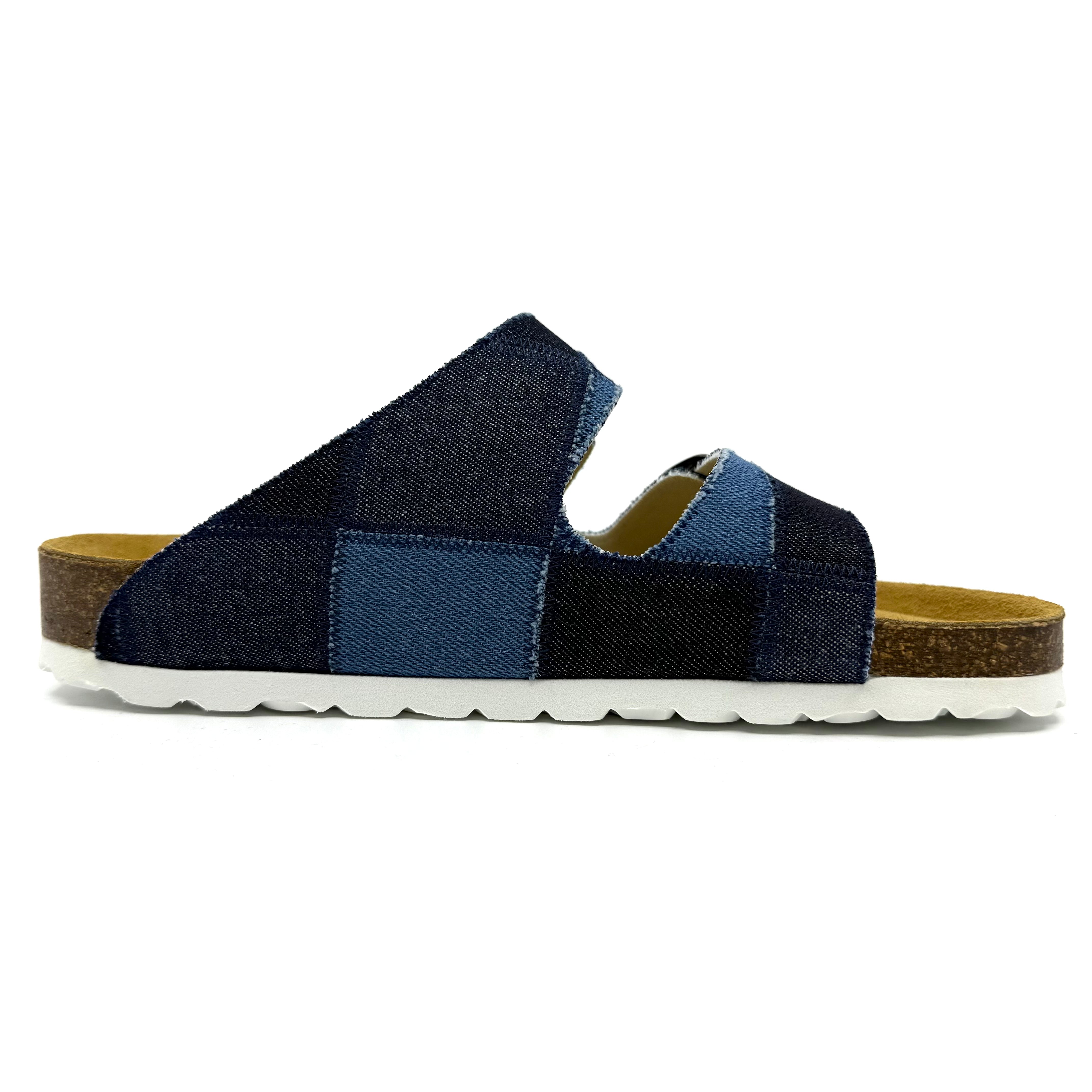 STUDIO SALE I Thora Indigo Denim Patchwork