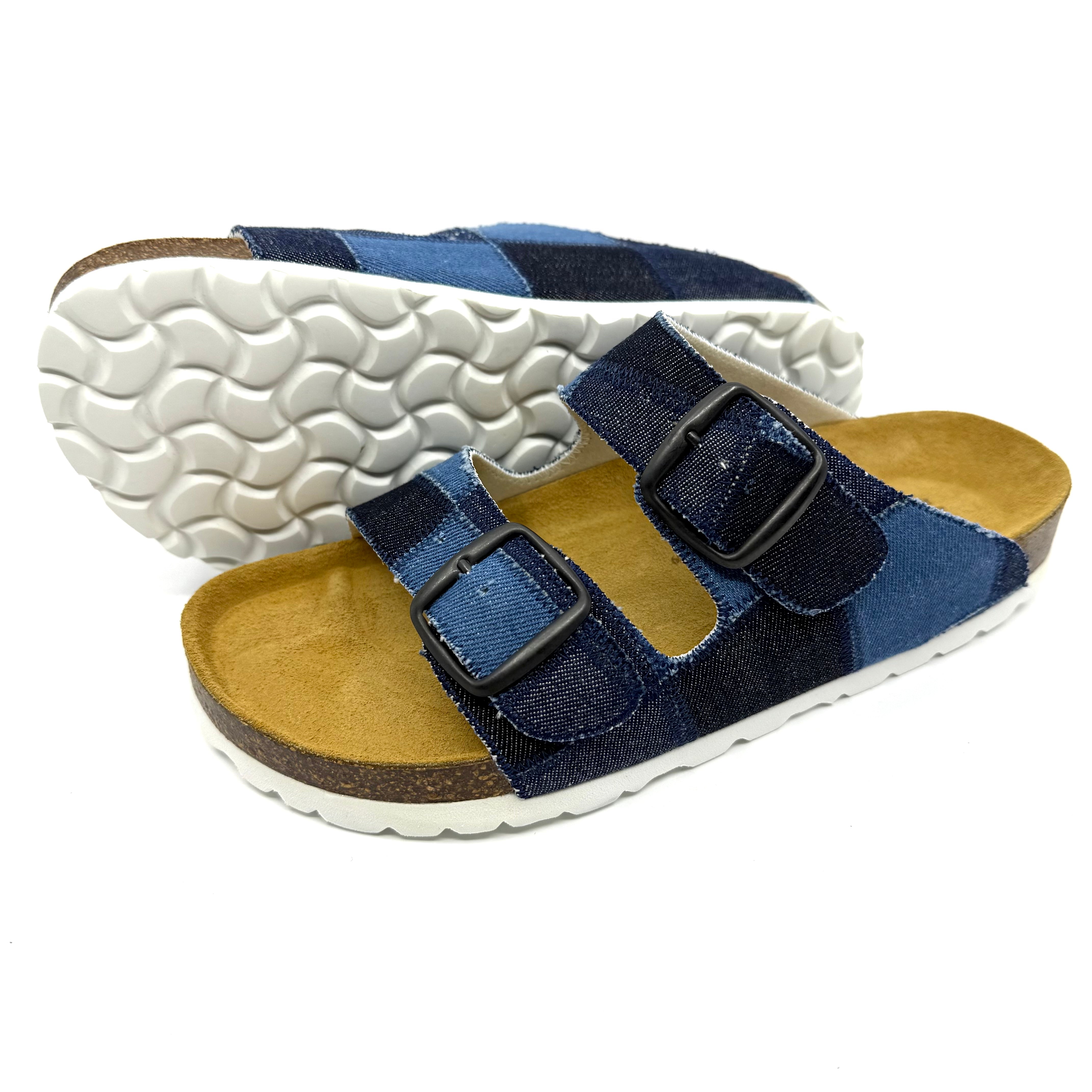 STUDIO SALE I Thora Indigo Denim Patchwork