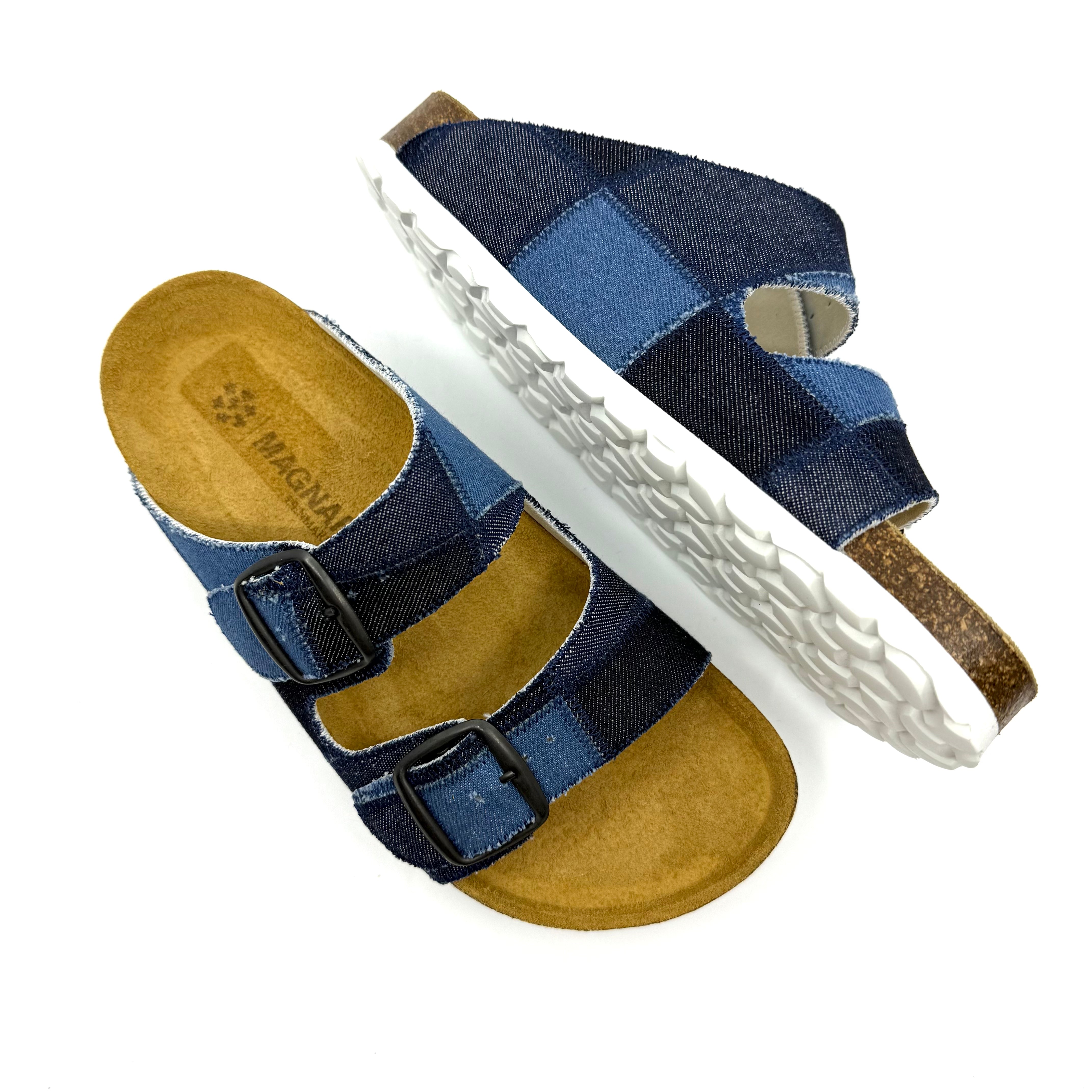 STUDIO SALE I Thora Indigo Denim Patchwork