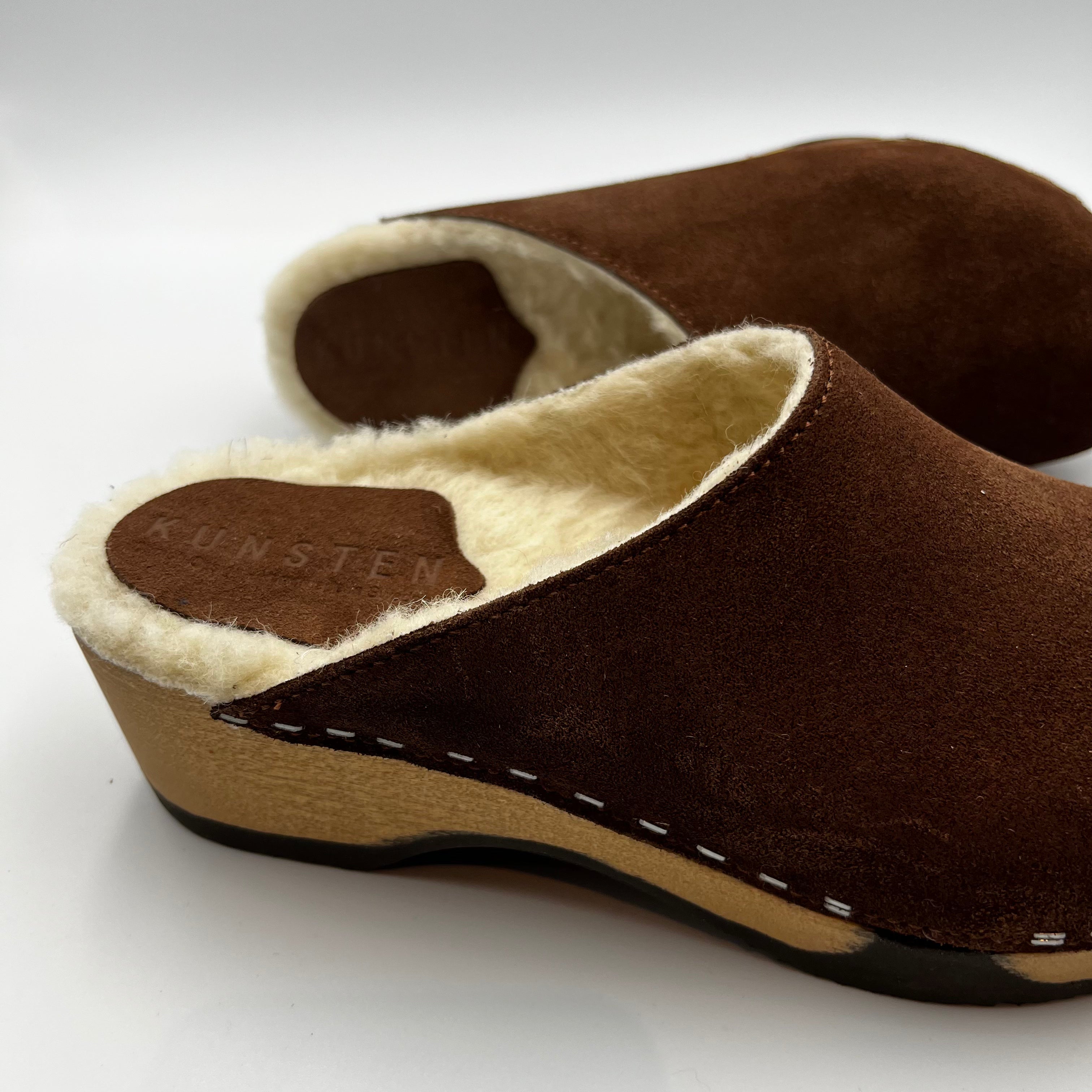 STUDIO SALE | Chocolate Suede Shearling EU37/US7