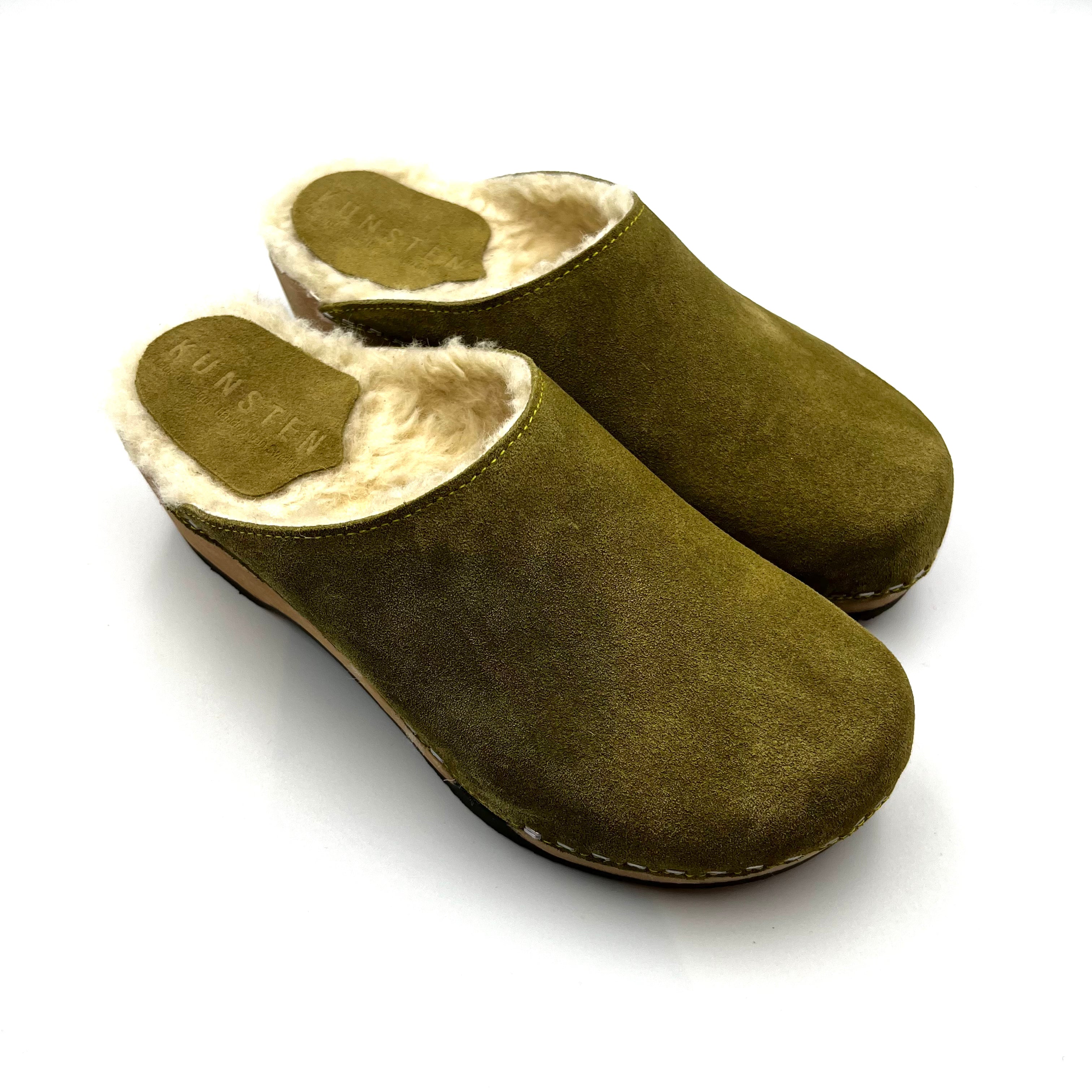 STUDIO SALE | Moss Green Shearling EU38/US8