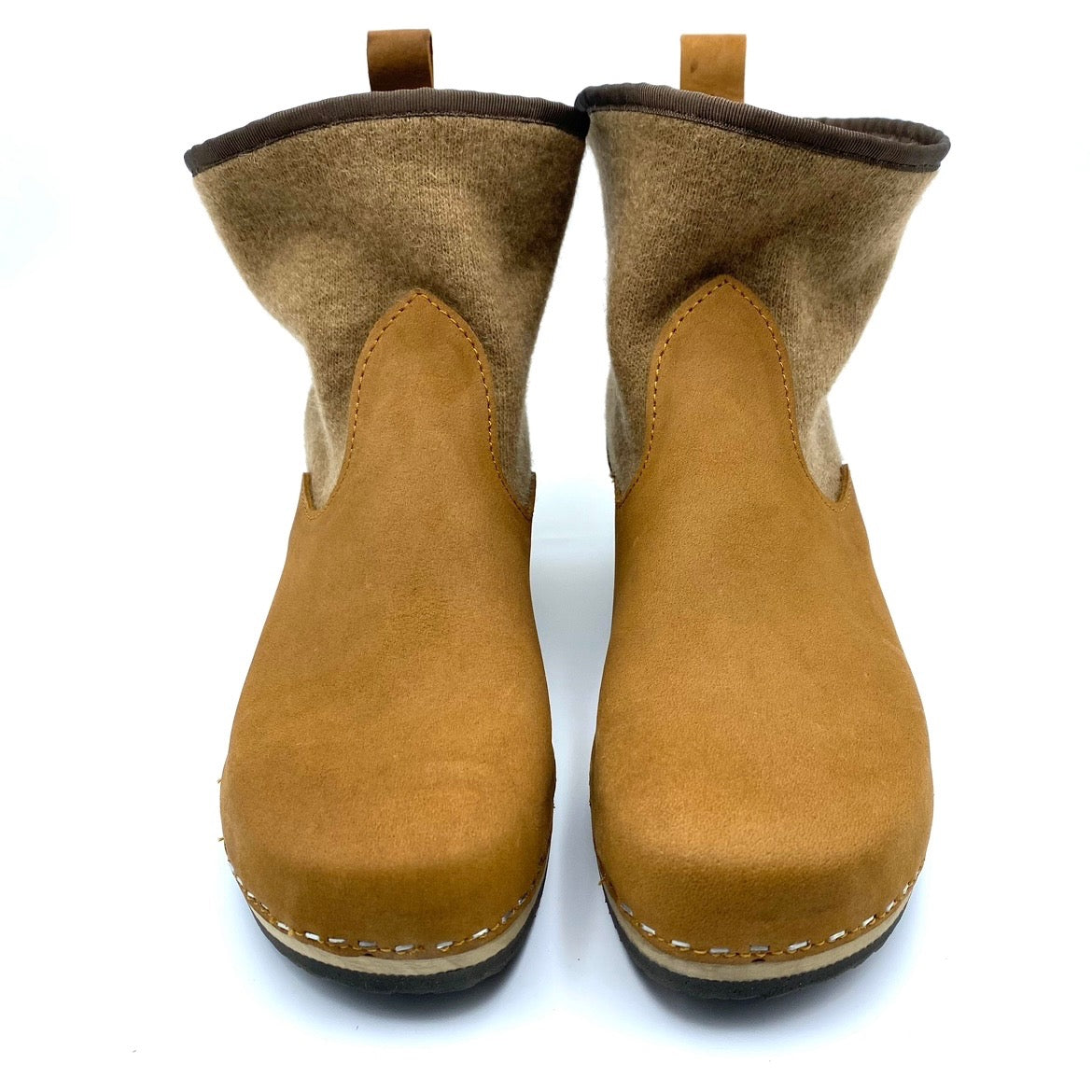 Holly | Camel / Olive Pure Virgin Wool