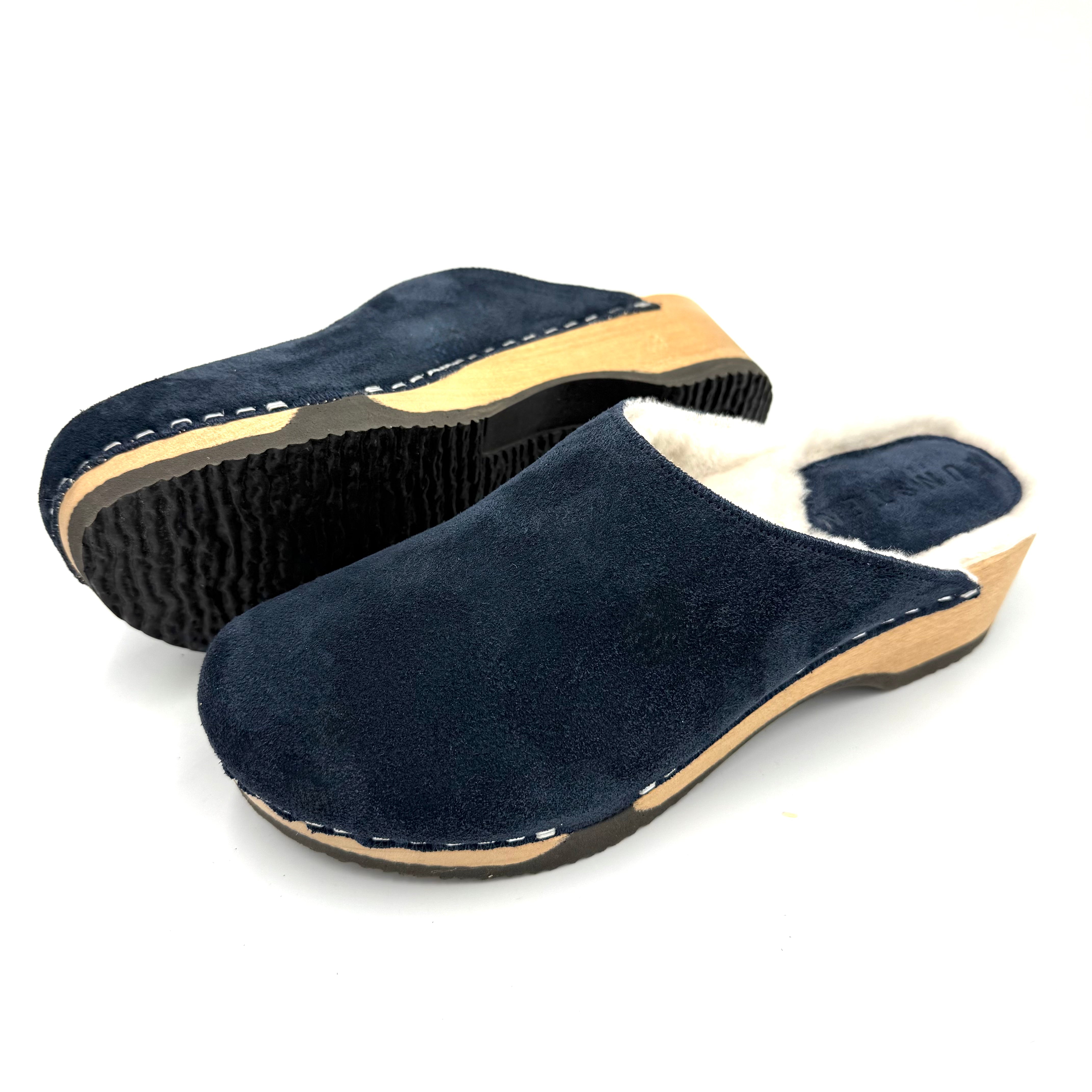 Embla I Midnight Navy Suede x Pure Lambswool