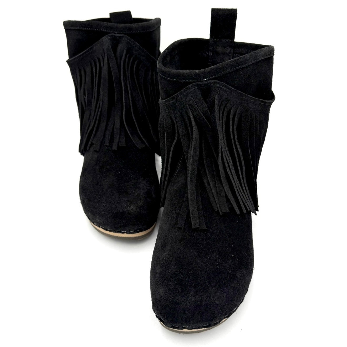 Holly | Black Suede Fringes