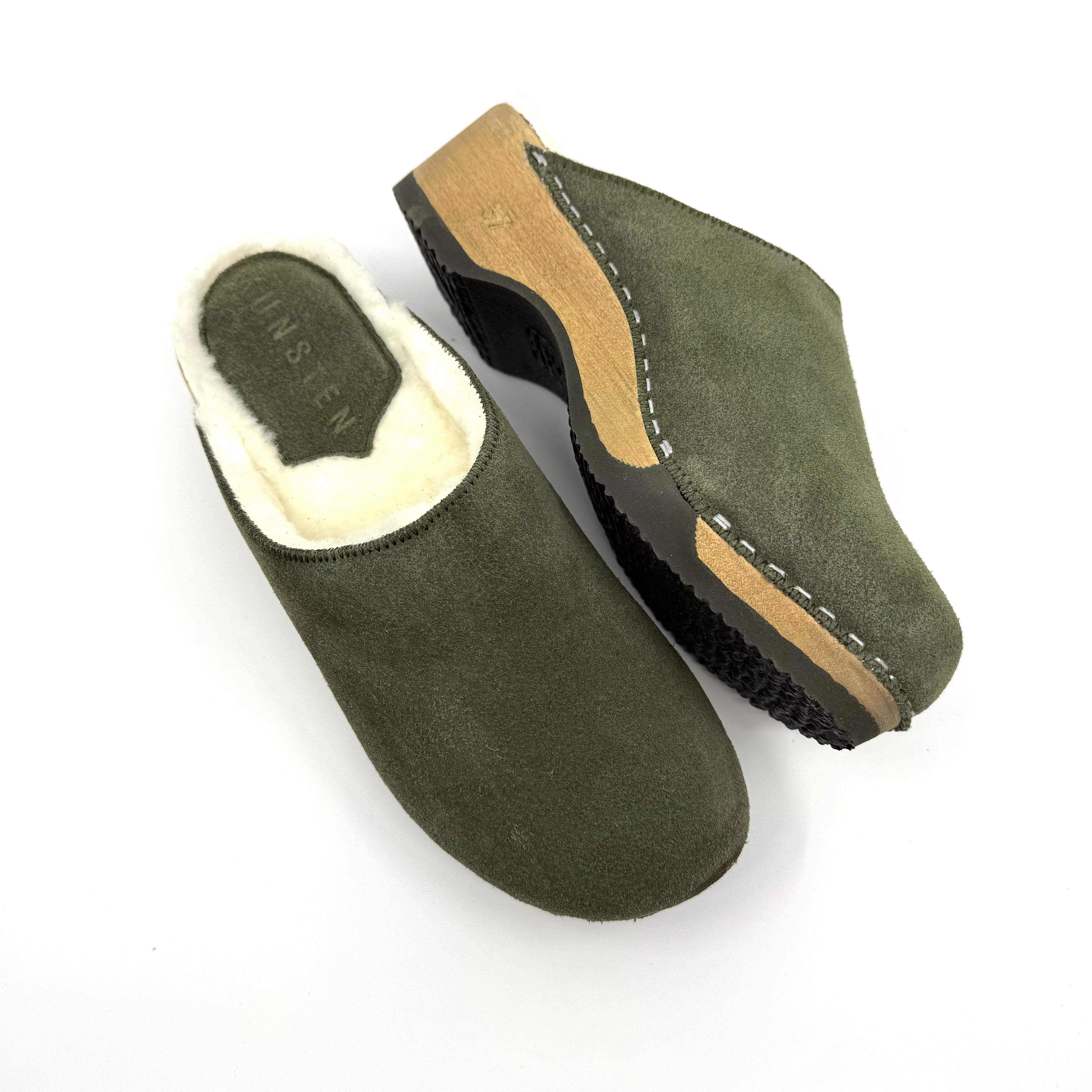 Embla I Hunter Suede x Lambswool Shearling
