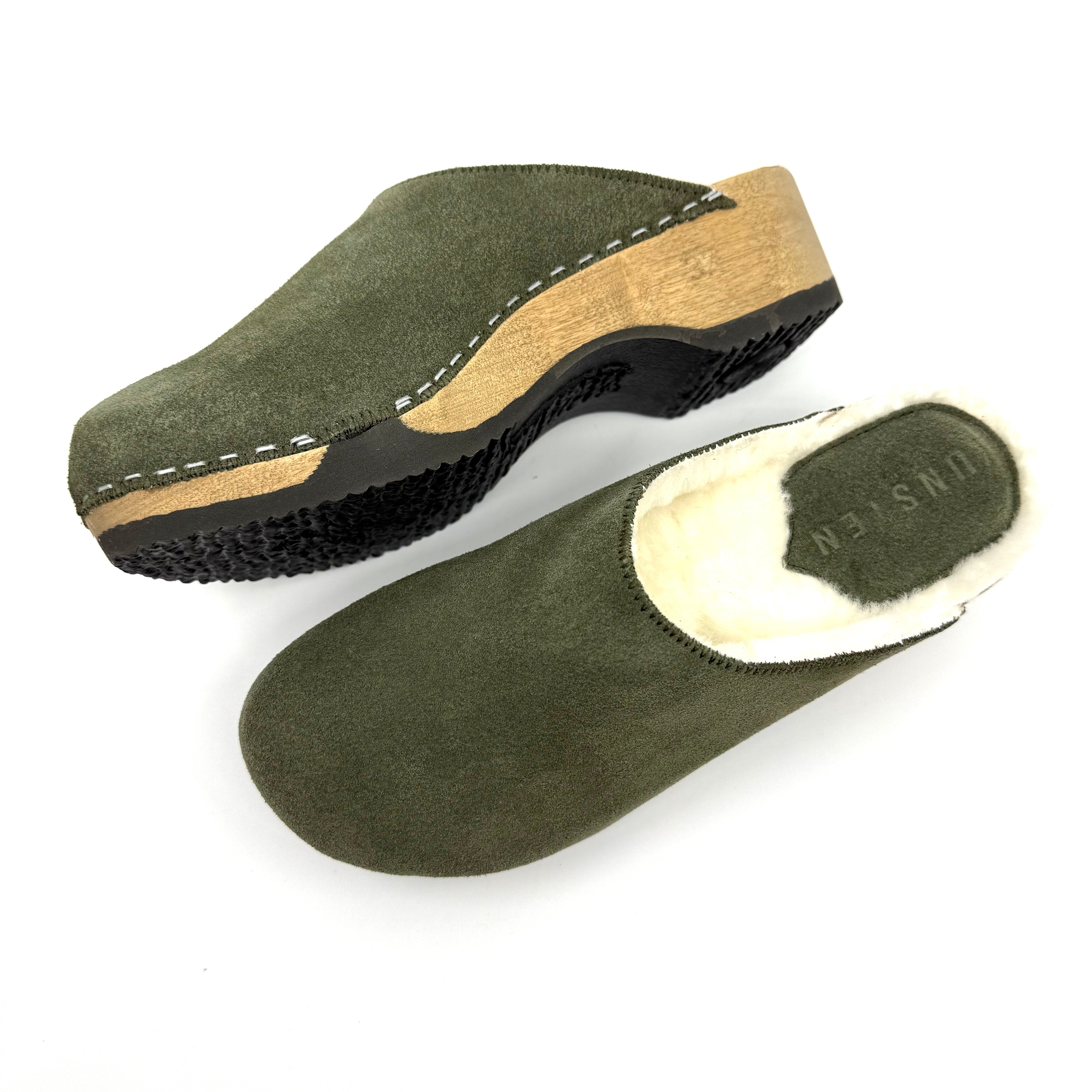 Embla I Hunter Suede x Lambswool Shearling