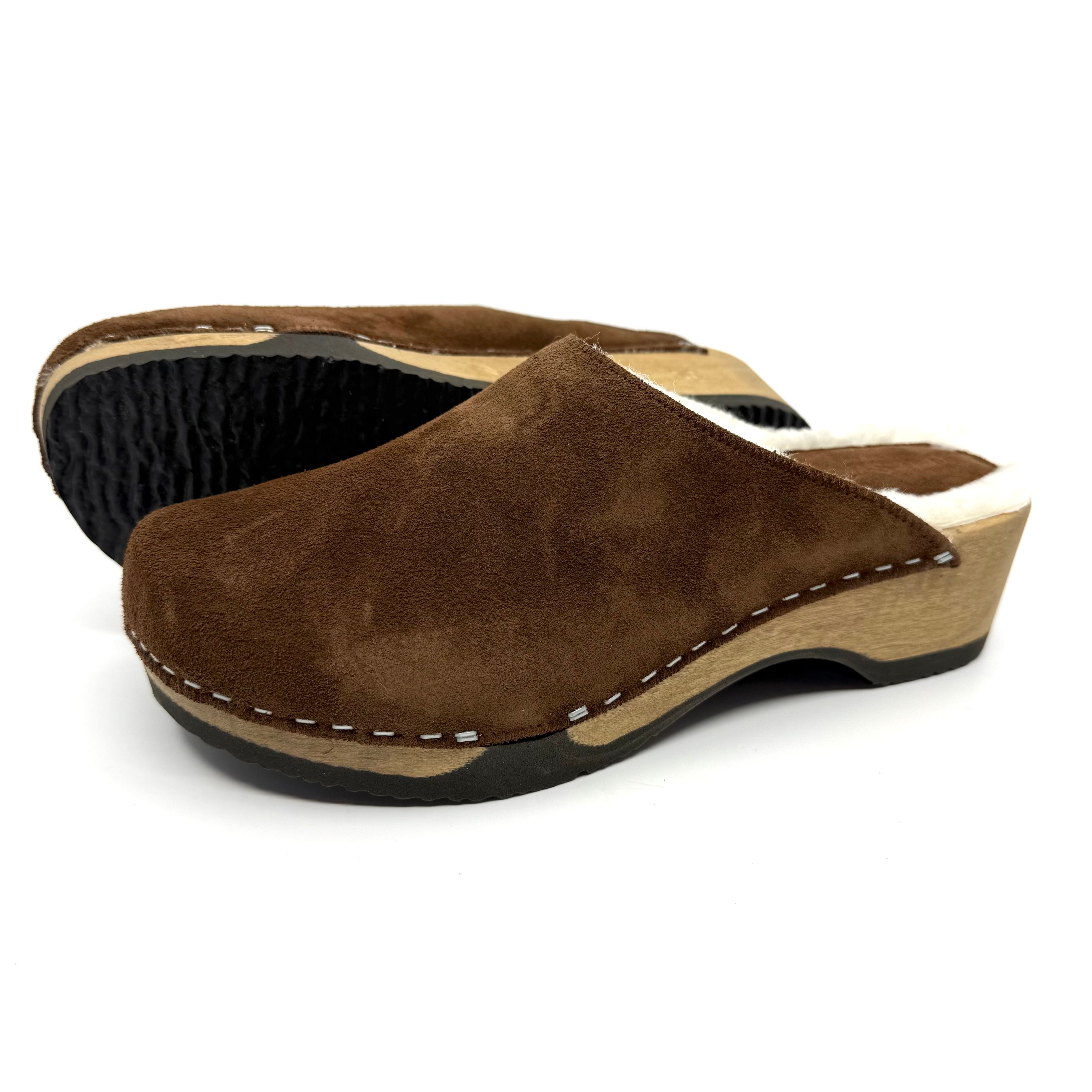 Embla I Chocolate Suede x Lambswool Shearling