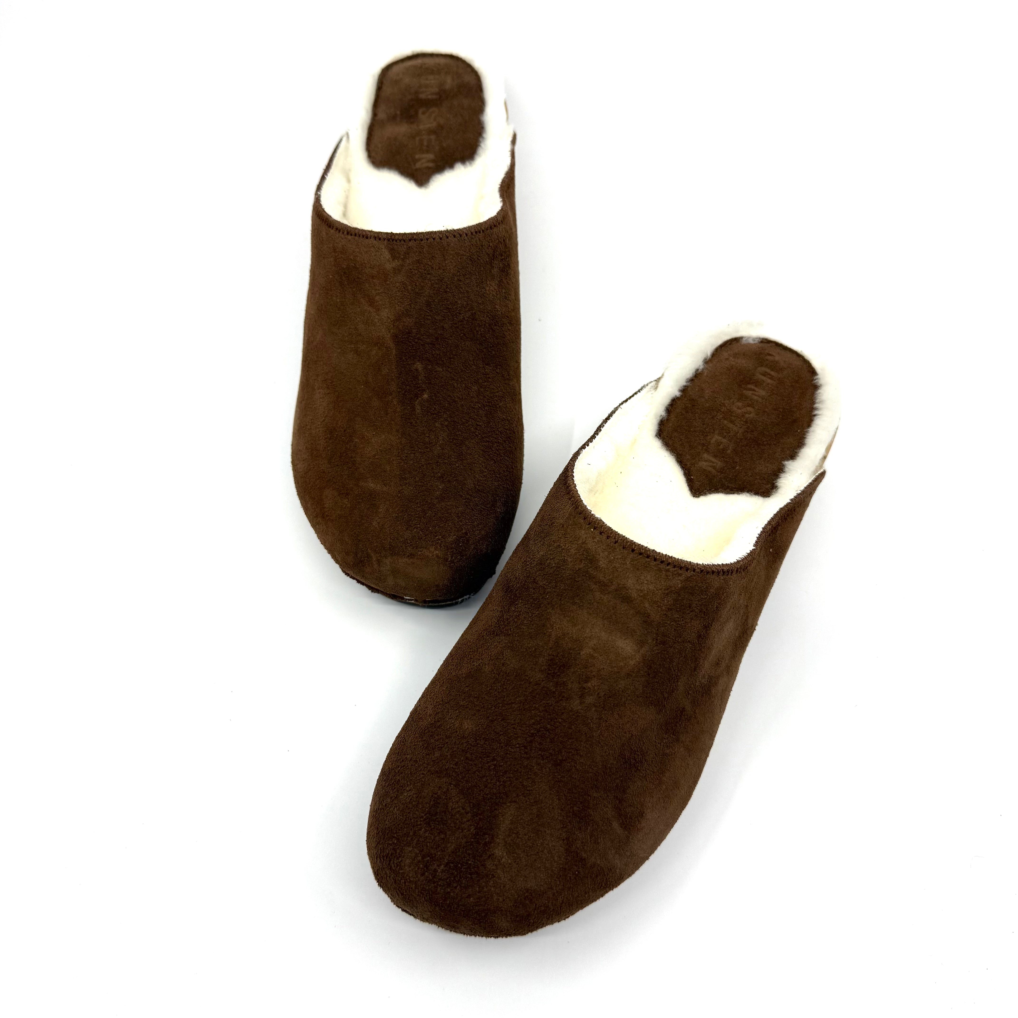 Embla I Chocolate Suede x Lambswool Shearling