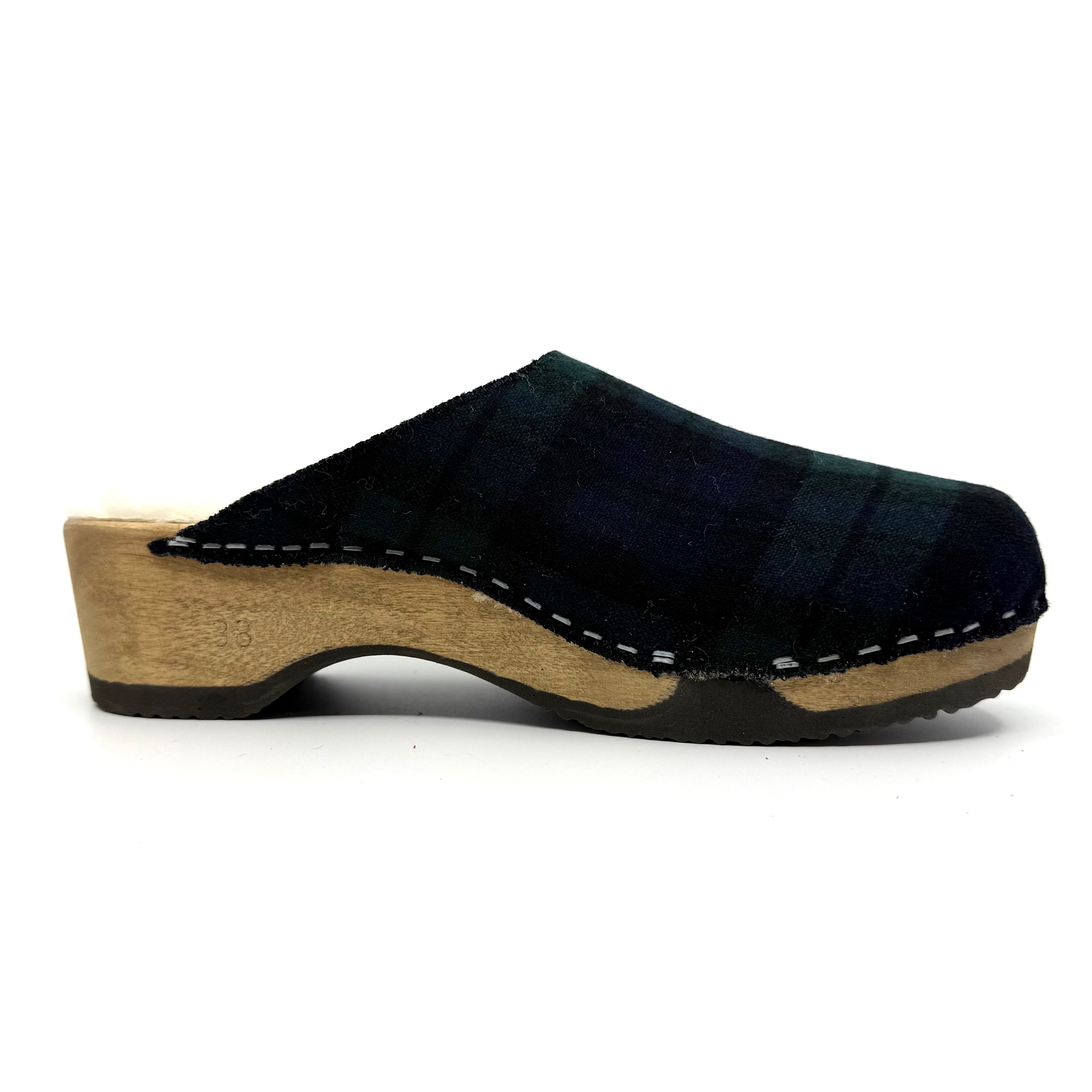 Embla I Black Watch Tartan x Lambswool Shearling