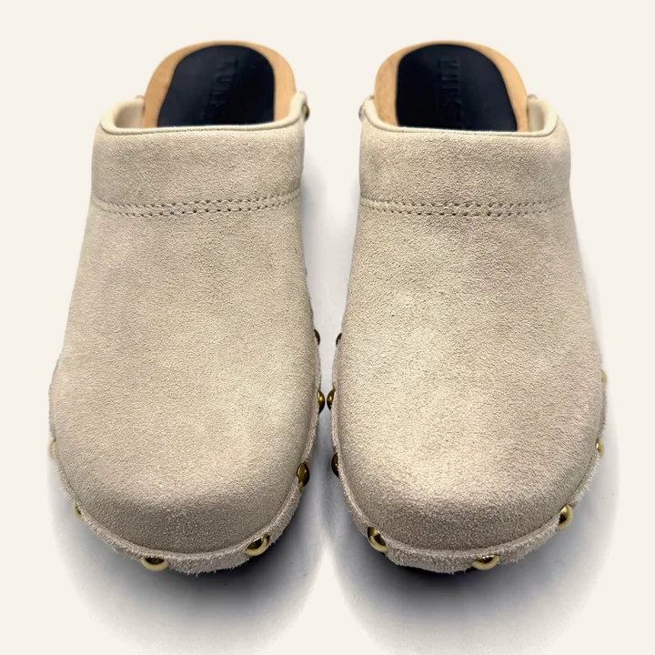 Embla | Sand Suede Studs