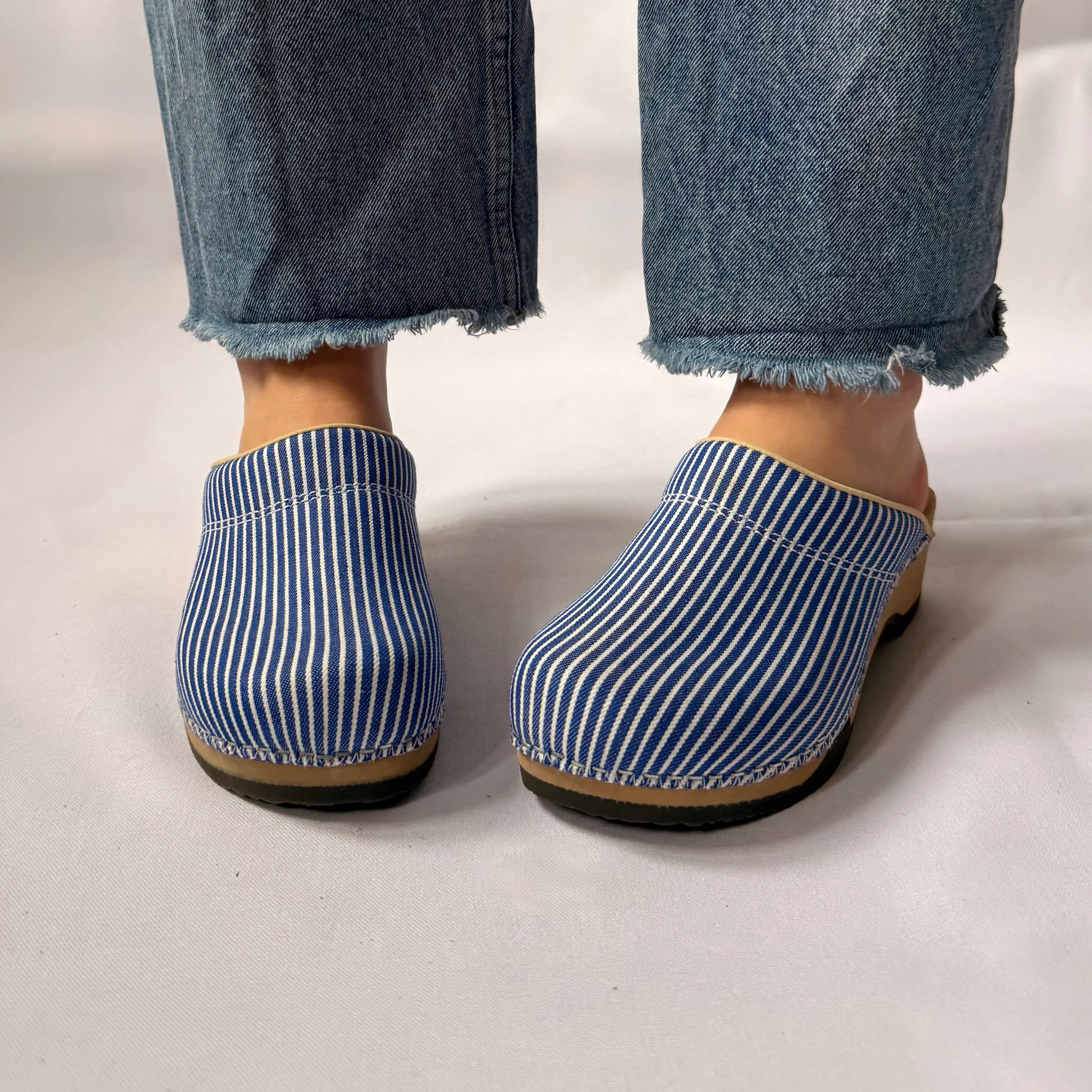 STUDIO SALE | Cobalt Denim Stripes