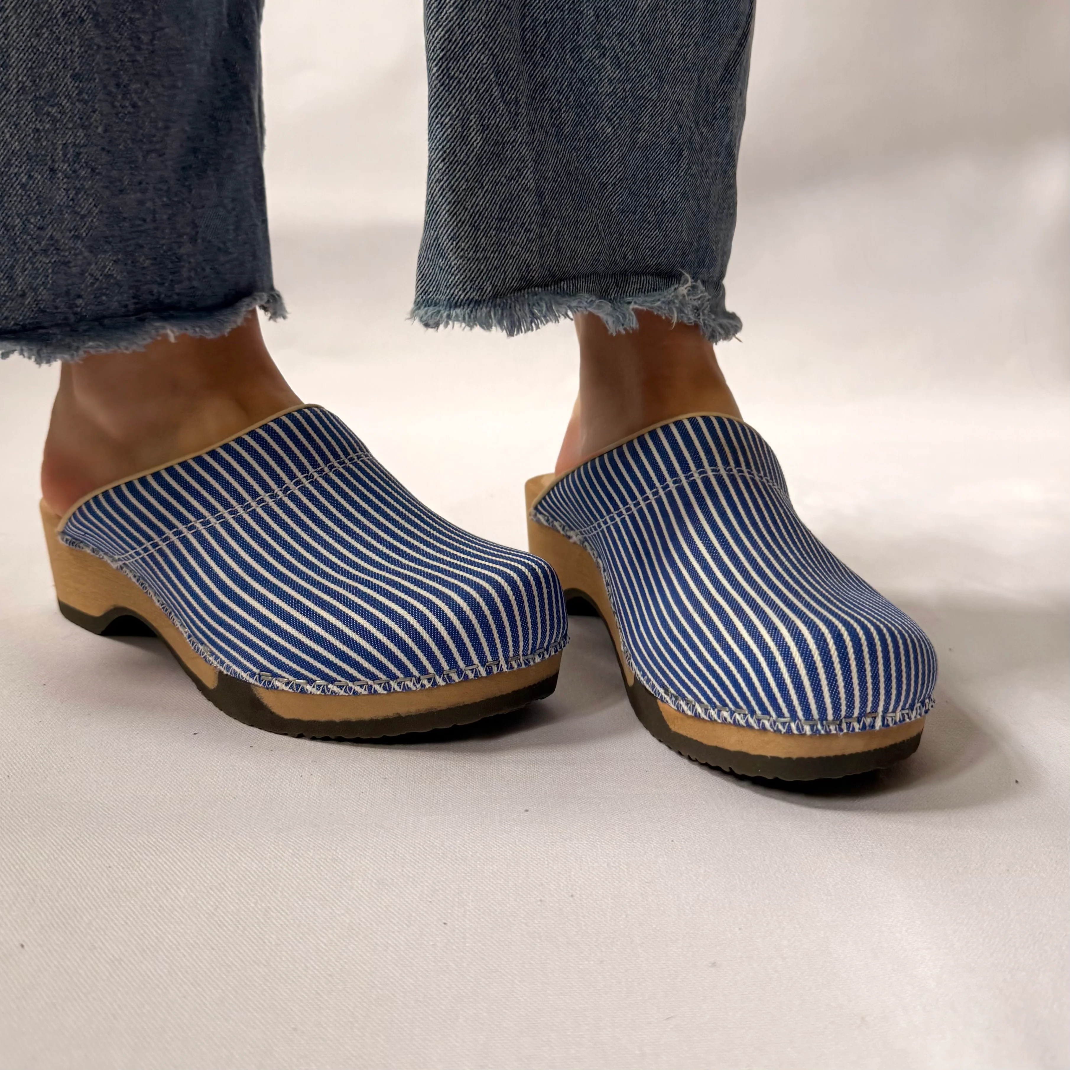 STUDIO SALE | Cobalt Denim Stripes