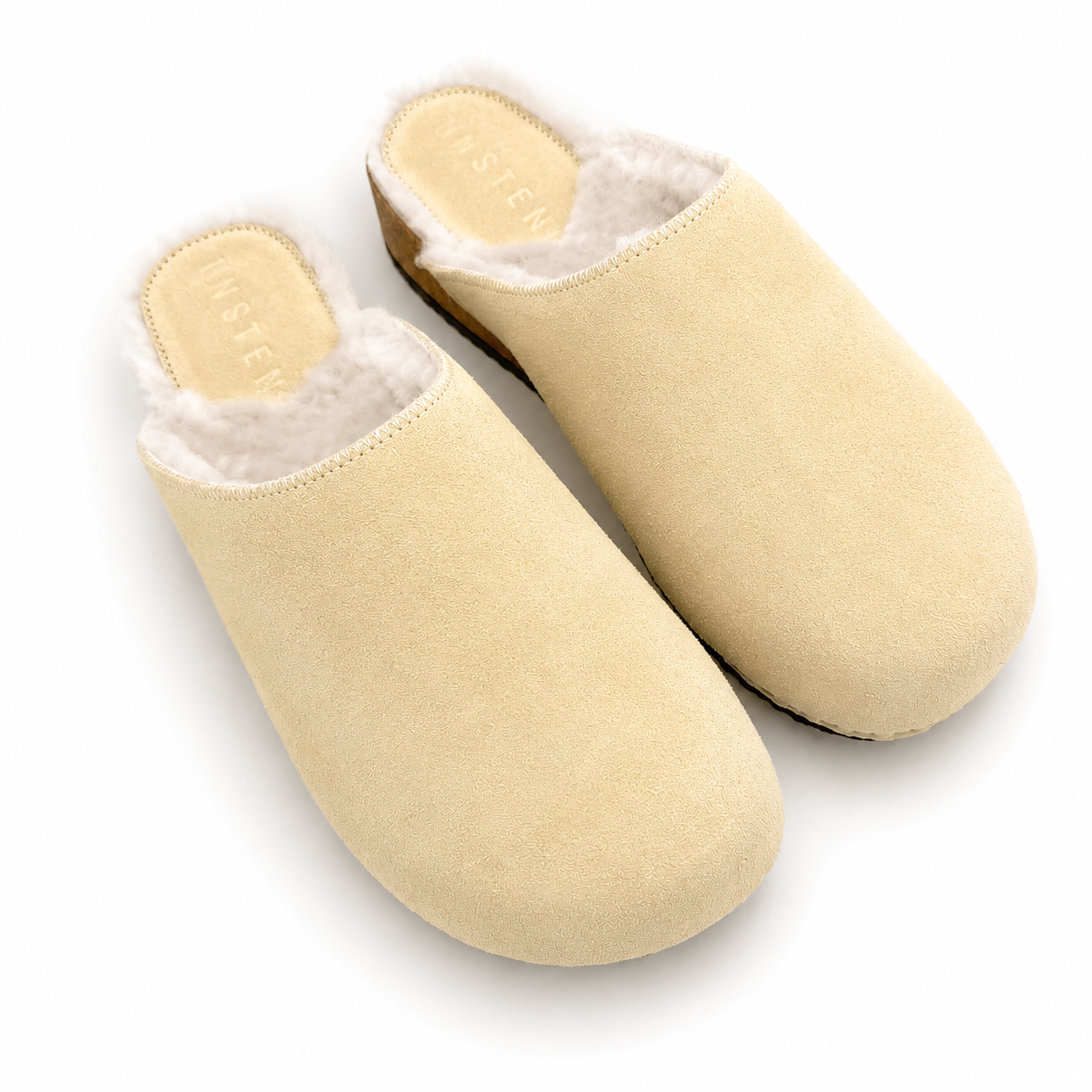 Ella | Beige Suede x Pure Lambswool